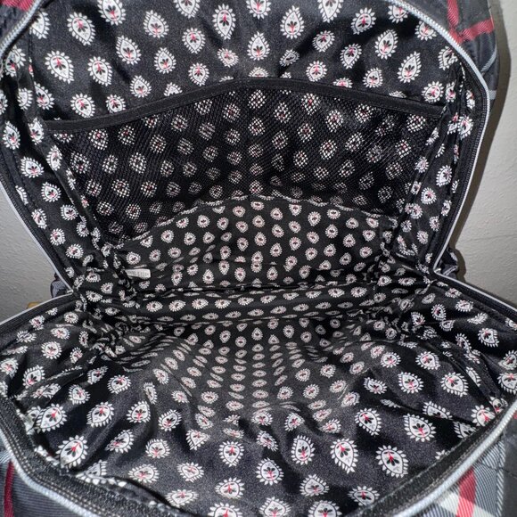 Vera Bradley Campus Backpack in Paris Plaid NWT Performance Twill - Picture 12 of 12